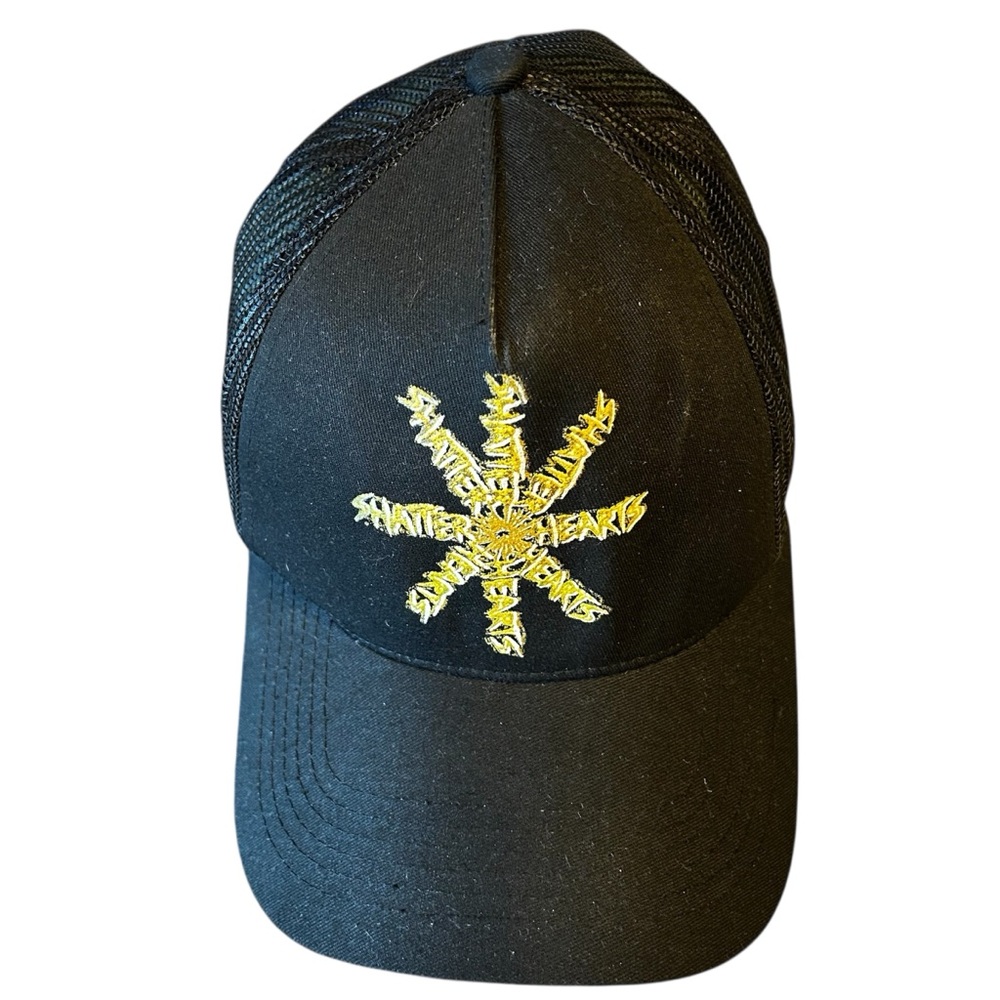 Shattered Hearts “Shattered” Hat in Black Baseball Cap Hat